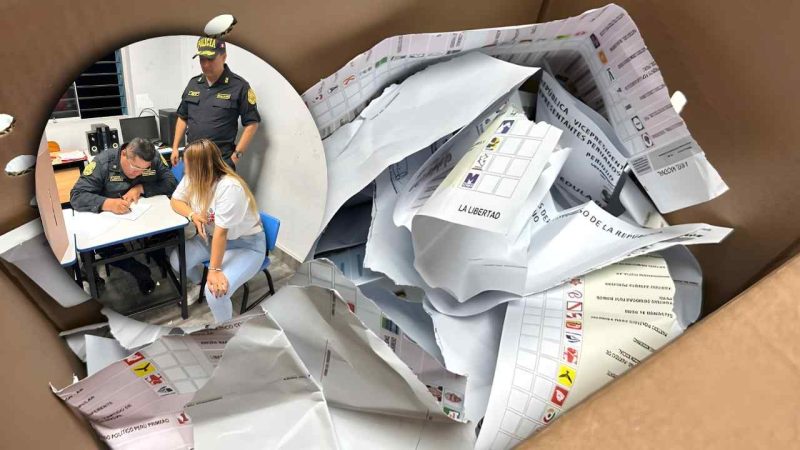 Trujillo: intervienen a fiscalizadora por presunta manipulación de cédulas de votación